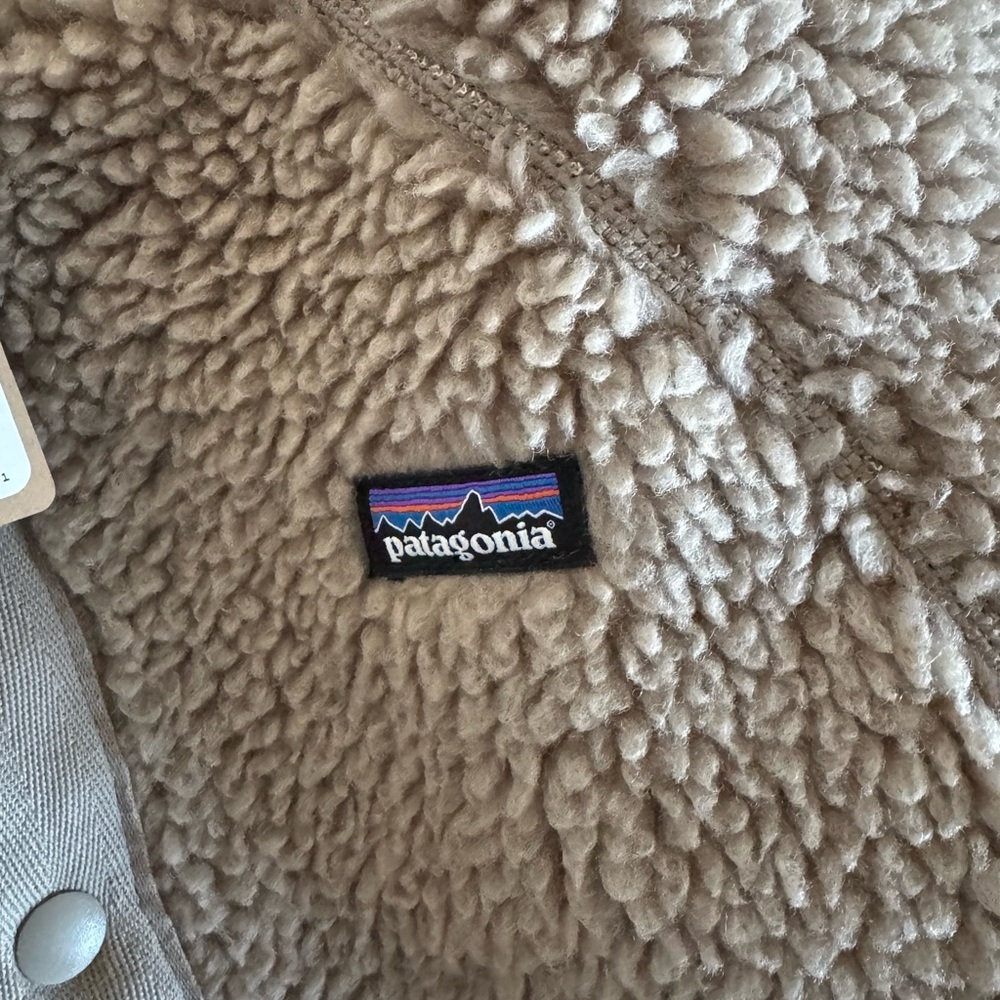 Patagonia Taupe Sherpa Bomber Jacket - Picture 5 of 5